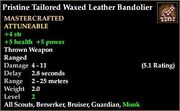 Tailored Waxed Leather Bandolier