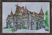 Oil Painting of a Brick Castle (Visible)