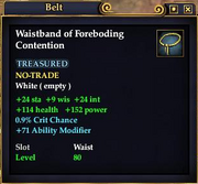 Waistband of Foreboding Contention