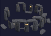 A black granite druid ring (Visible)