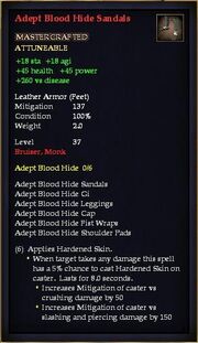 Adept Blood Hide Sandals