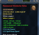 Hammered Molderite Helm