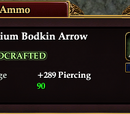 Rhenium Bodkin Arrow
