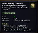 Bland herring sandwich
