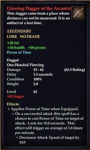 Glowing Dagger of the Arcanist