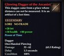 Glowing Dagger of the Arcanist