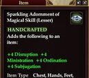 Sparkling Adornment of Magical Skill (Lesser)