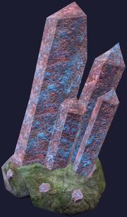 Dense crystal formation (Visible)