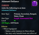 Adamant Defiance (Purple)