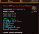 Worked Dragonhide Arm Wraps