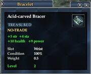 Acid Carved Bracer