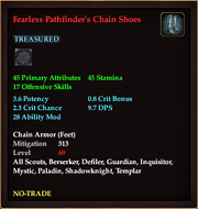 Fearless Pathfinder's Chain Shoes