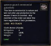 Qeynos guard ceremonial gauntlets