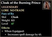 Cloak of the Burning Prince