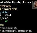 Cloak of the Burning Prince