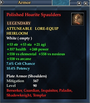 Polished Hoarite Spaulders