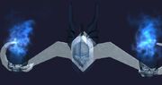 Imposing icy wall sconce (Visible)