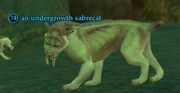 An undergrowth sabrecat