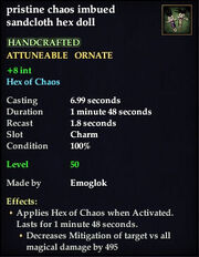 Chaos imbued sandcloth hex doll