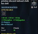 Pristine discord imbued cloth hex doll