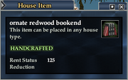 Ornate redwood bookend