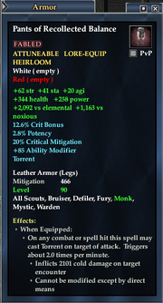 Pants of Recollected Balance