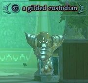 A gilded custodian
