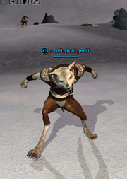 A collapsed gnoll