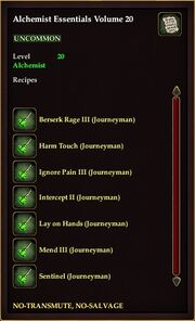 Alchemist Essentials Volume 20