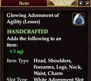 Glowing Adornment of Agility (Lesser)