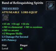 Band of Relinquishing Spirits