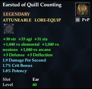 Earstud of Quill Counting