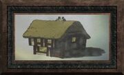 Fine Painting of a Stone Building (Visible)