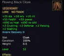 Flowing Black Cloak