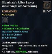Illuminate's Fallen Leaves Wrist Wraps of Overbearing
