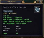 Necklace of Stoic Temper