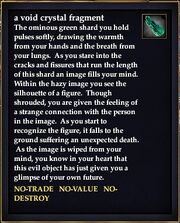 A void crystal fragment