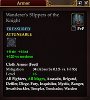 Wanderer's Slippers of the Knight