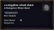 A navigation wheel stand