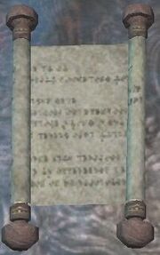 An Ancient Halas Scroll (Visible)