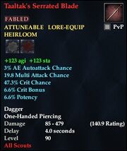 Taaltak's Serrated Blade
