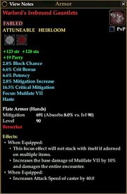 Warlord's Irebound Gauntlets