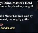 Trophy: Djinn Master's Head