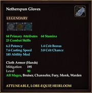 Netherspun Gloves