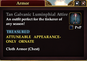 Tan Galvanic Luminphial Attire