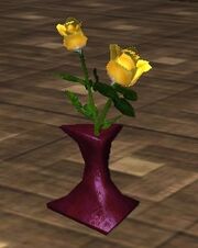 Yellow Roses in a Vase (Visible)