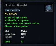 Obsidian Bracelet