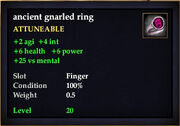 Ancient gnarled ring
