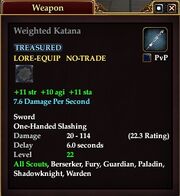 Weighted Katana