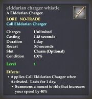 Elddarian charger whistle
